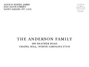 Image for Guest and Return Address option